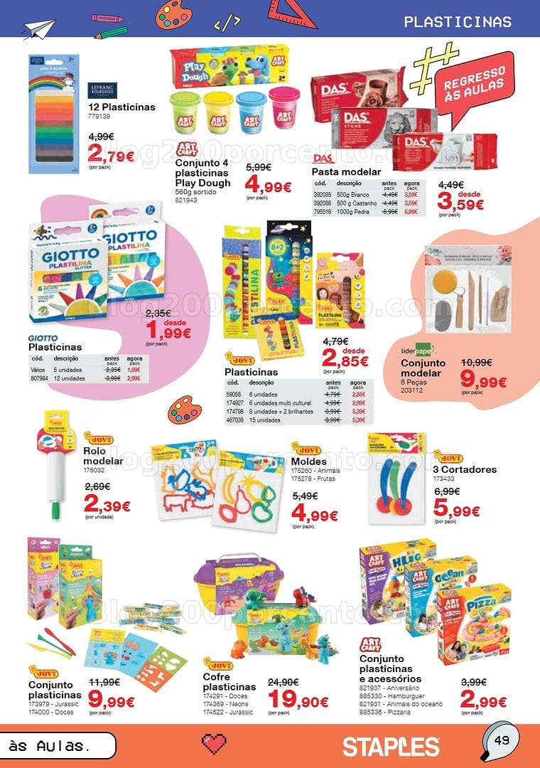 Antevisão Folheto STAPLES Regresso às Aulas Promoções de 17 agosto a 30 setembro